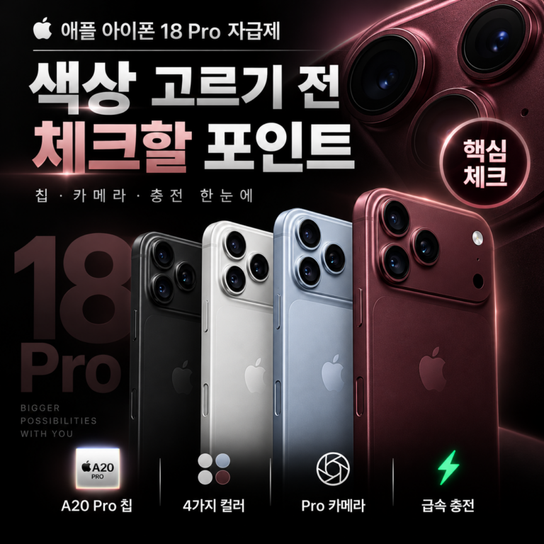 아이폰18 프로 자급제, 사전예약 전에 아이폰 18 프로 가격·용량 볼 5가지