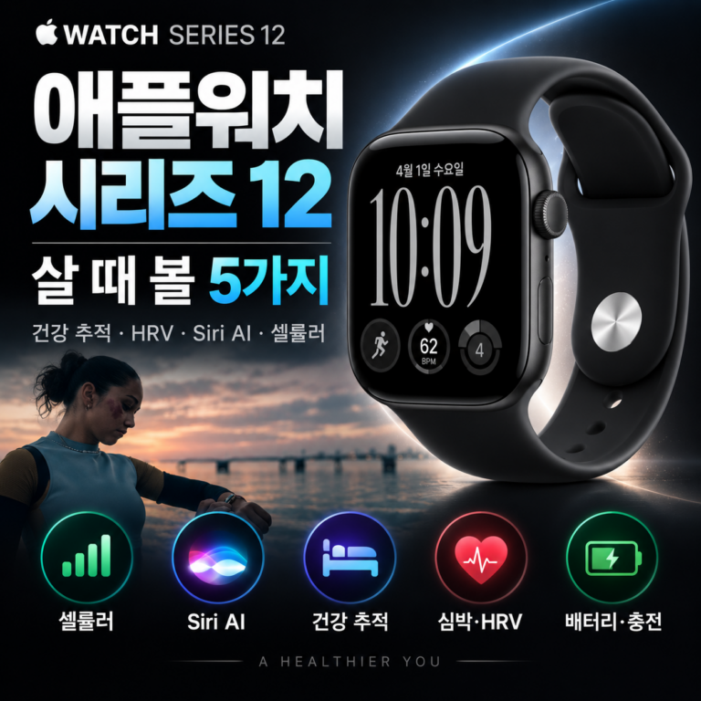 애플워치 시리즈 12 GPS+셀룰러, 여성 손목에 살 때 확인할 5가지