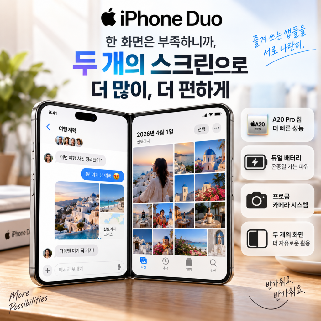 아이폰 듀오 폴더블 사전예약, 10월 출시 전에 확인할 5가지 제품 이미지