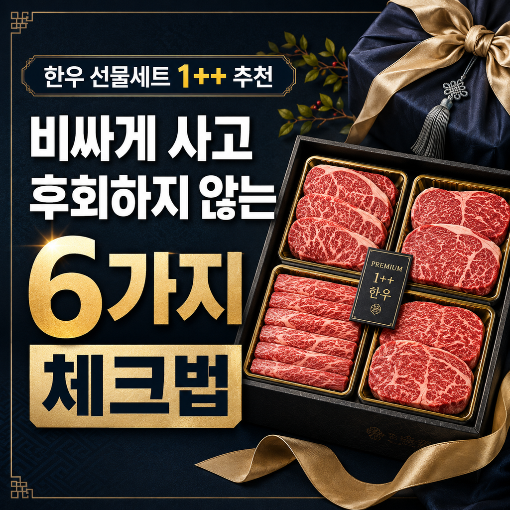 한우 선물세트 1++ 추천, 비싸게 사고 후회하지 않는 6가지 체크법 1 image 18