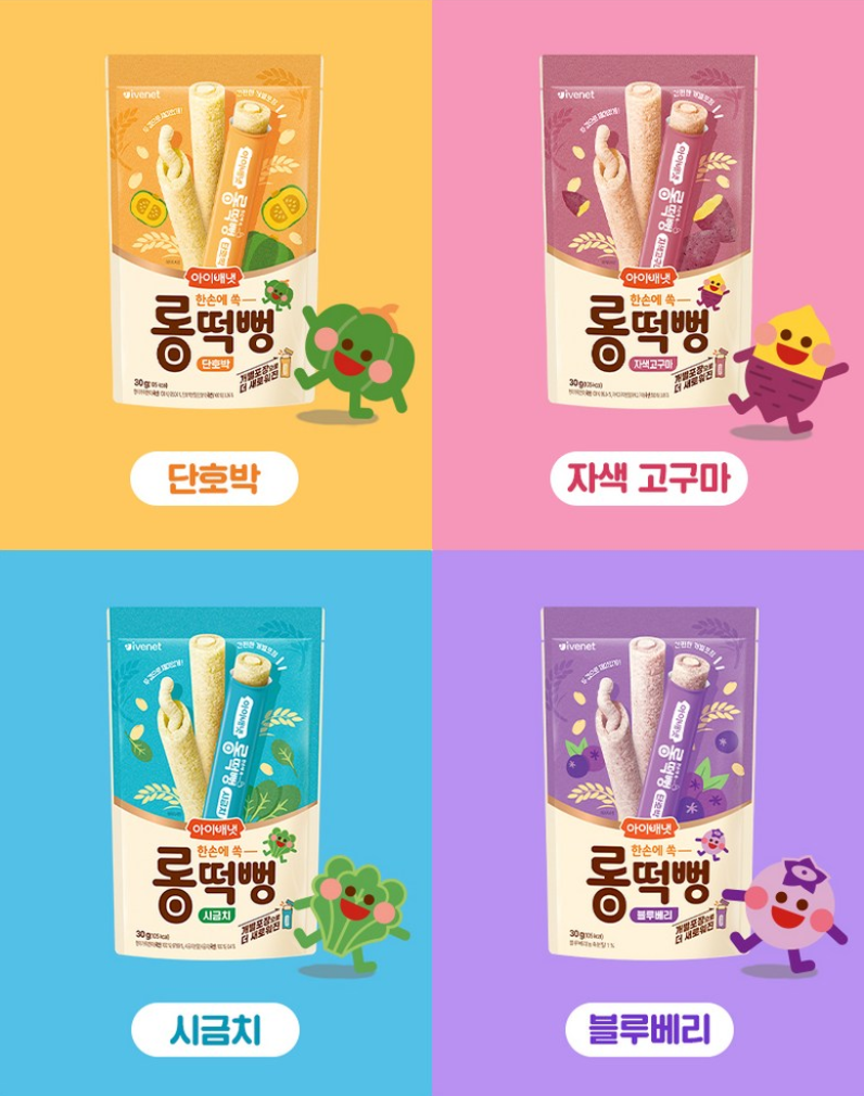 추석 귀성길 아이 간식 추천, 차 안에서 덜 흘리고 먹기 편한 것 10가지 1 아이배냇 유아용 롱떡뻥 30g 이미지