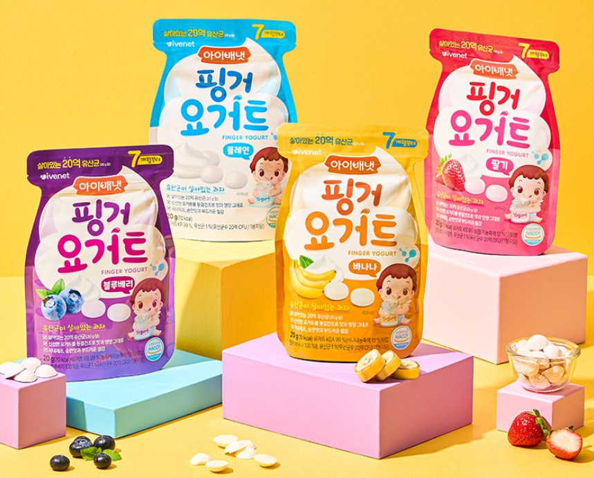 추석 귀성길 아이 간식 추천, 차 안에서 덜 흘리고 먹기 편한 것 10가지 3 아이배냇 핑거요거트 이미지